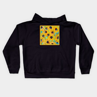 Sensational Golden Sunflowers Kids Hoodie